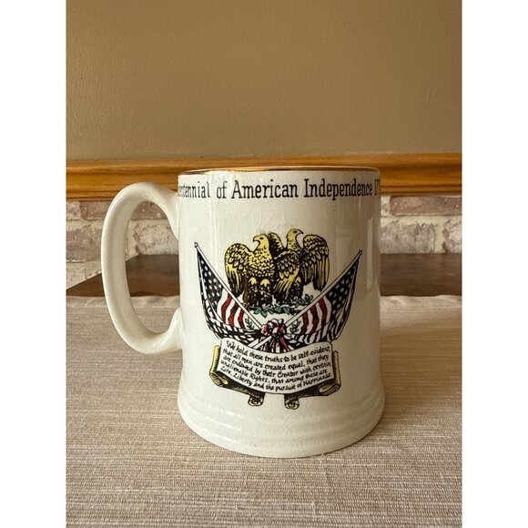Lord Nelson Pottery Bicentennial of American Independance Mug 1776-1976 England - Picture 2 of 15